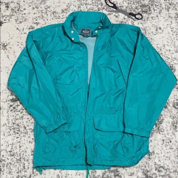 Woolrich nylon rain Jacket Men’s size M EUC great for walking or just everyday - Picture 1 of 9